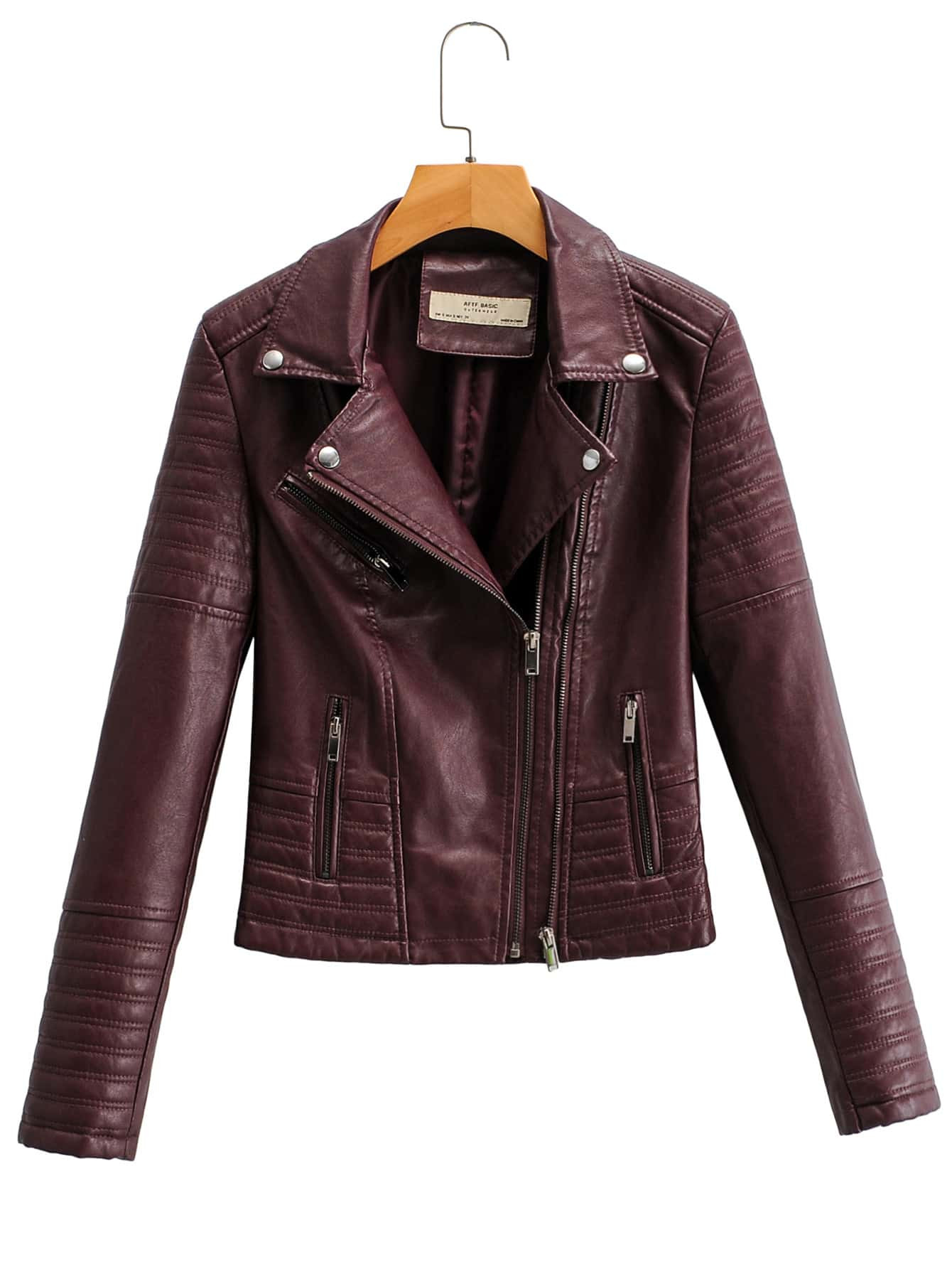 Katy Perry's Picks Faux Leather Biker Jacket | SHEIN