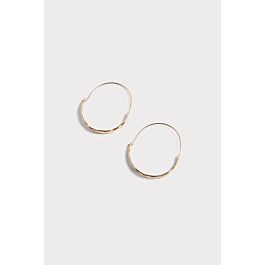 Alyssa Hammered Hoop Earrings | Evereve