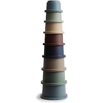 Amazon.com: mushie Stacking Cups Toy | Made in Denmark (Forest) : Toys & Games | Amazon (US)