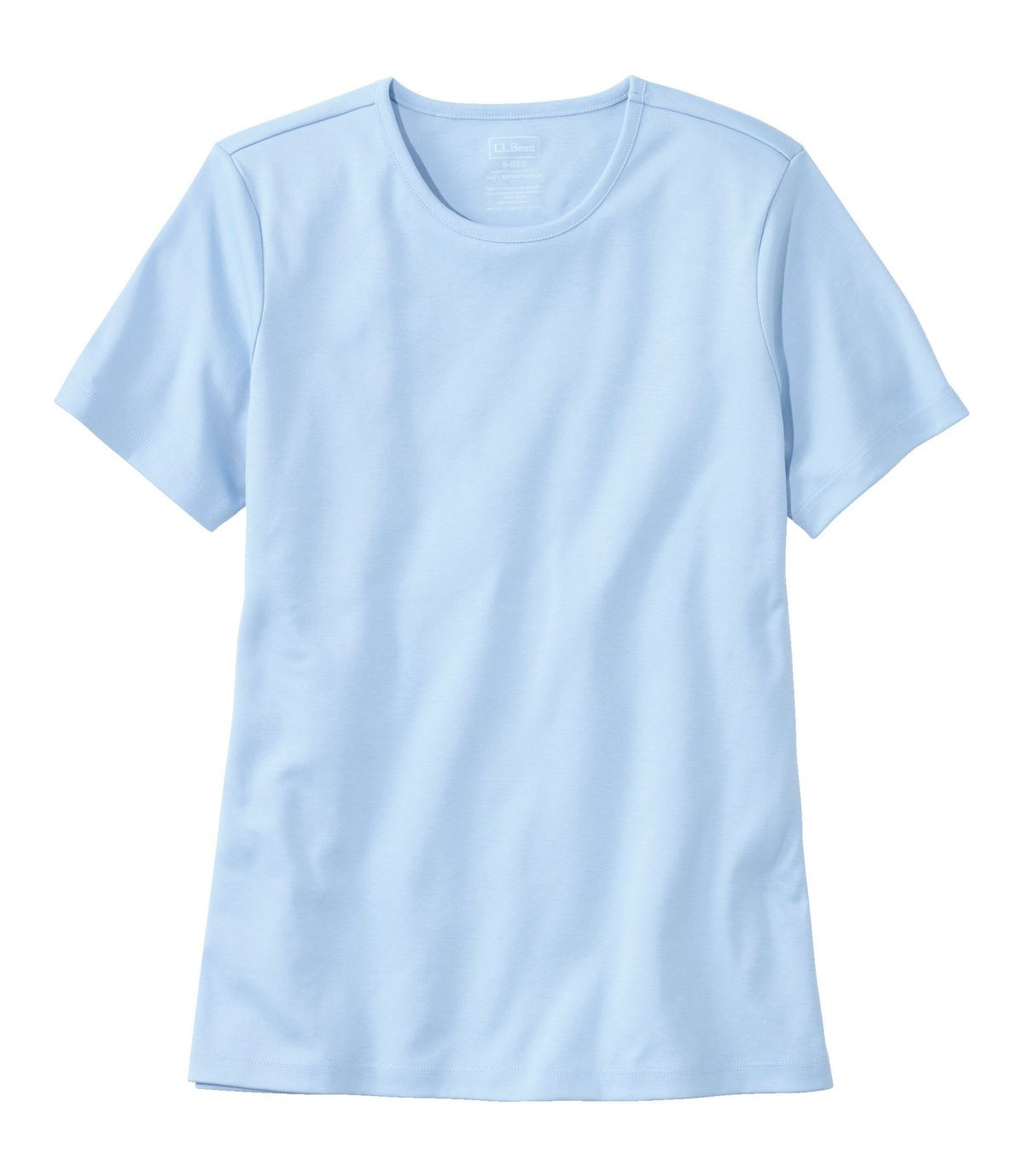 Women's Pima Cotton Tee, Short-Sleeve Crewneck | L.L. Bean