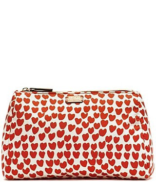 FRANCES VALENTINE Large EW Cosmetic Bag - Oyster/Red | Dillard's