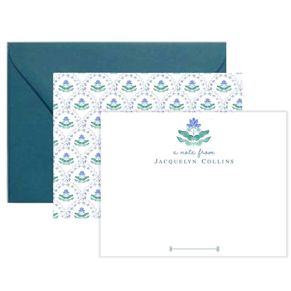 Co - Personalized Chinoiserie Stationery for Women, Grandmillenial Stationary Cards and Envelopes... | Amazon (US)
