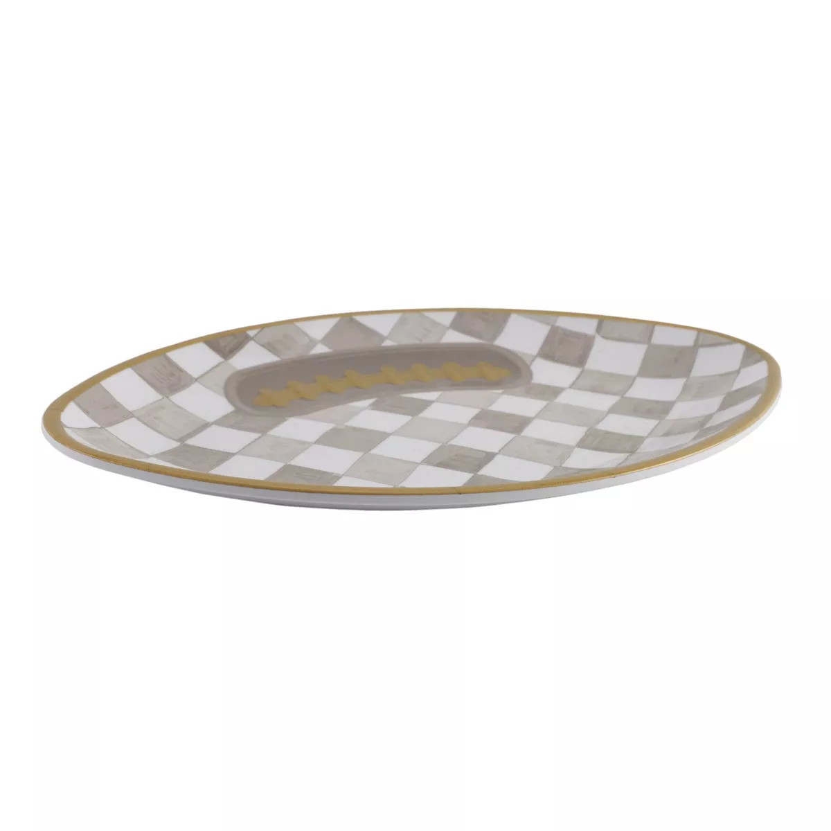 Cook With Color Checkered Football Serving Plate | Target