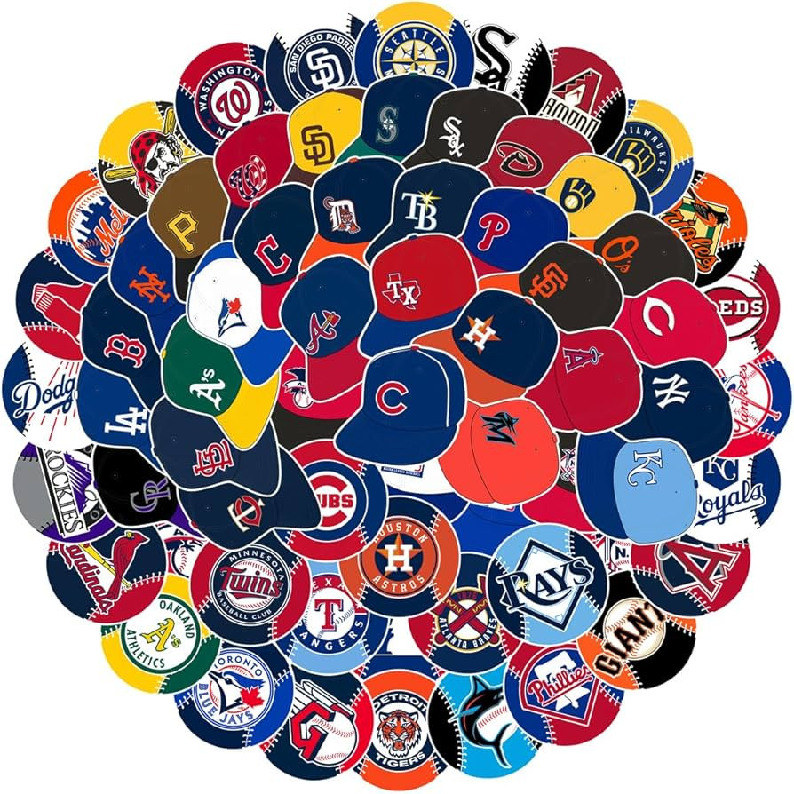 Aurange 70 pcs Sports Stickers,Baseball Stickers&Baseball Cap Stickers,Waterproof Vinyl Stickers(... | Amazon (US)