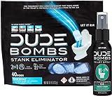 DUDE Bombs Deodorizing Toilet Freshener Pods and Spray, Fresh Scent, 40 Pods and Forest Fresh Scent, | Amazon (US)