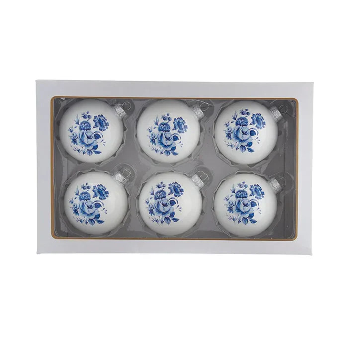 Floral Glass Ball Ornament Set | Caitlin Wilson Design