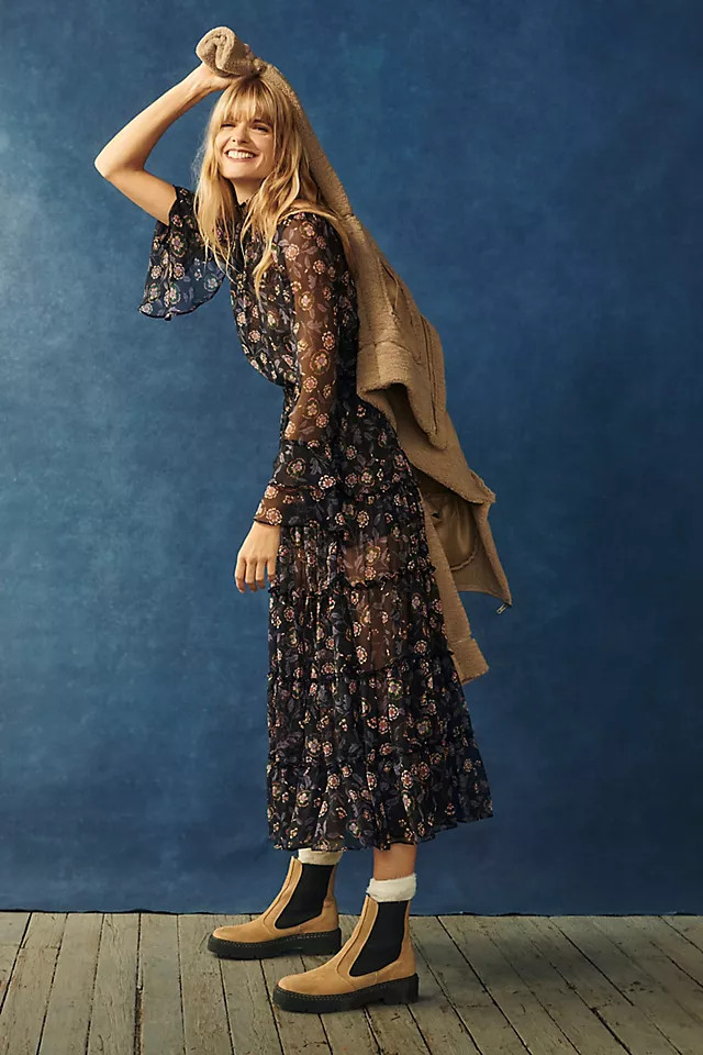 Tiered Floral Maxi Dress | Anthropologie (US)