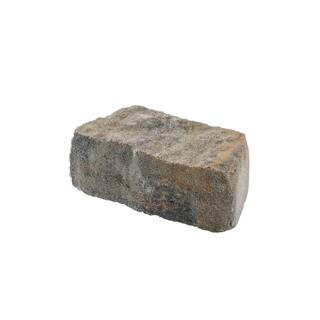 Mini Beltis 3 in. H x 8 in. W x 4 in. D Tan Charcoal Concrete Retaining Wall Block | The Home Depot