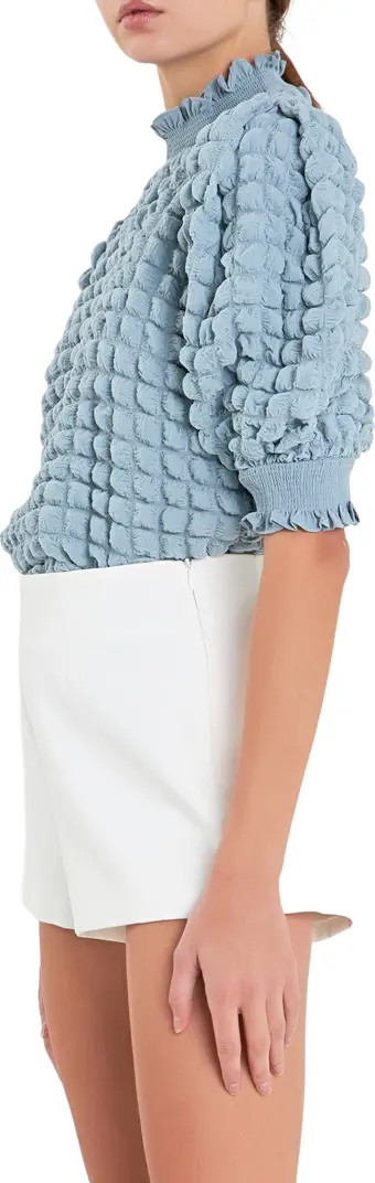 Textured Mock Neck Top | Nordstrom