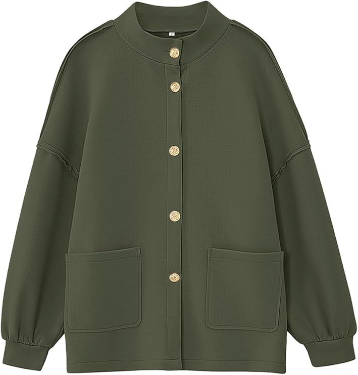 Disamer Jackets for Women Fall Fashion 2025 Casual Bomber Jacket Varsity Lantern Long Sleeve Oute... | Amazon (US)