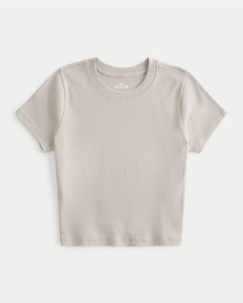 Cotton Crew Baby Tee | Hollister (US)