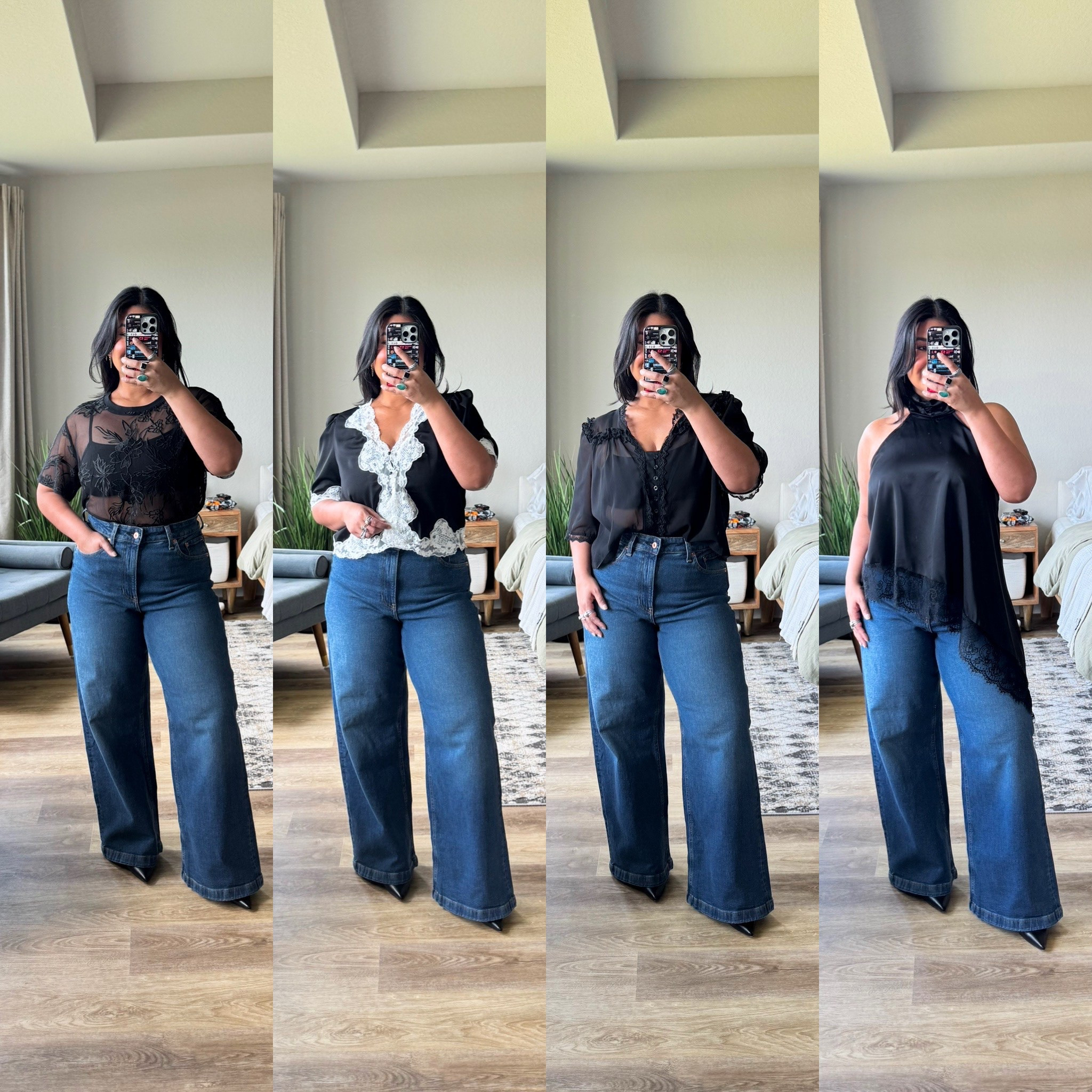 I’m 5’1” size 12, large // Cutest Amazon tops! They all come in multiple colors. Wearing a L in all. Wearing lifting nip covers with the backless top. // Size 12 short in the jeans. Heels are true to size.

#LTKPetite #LTKMidsize #LTKOver40