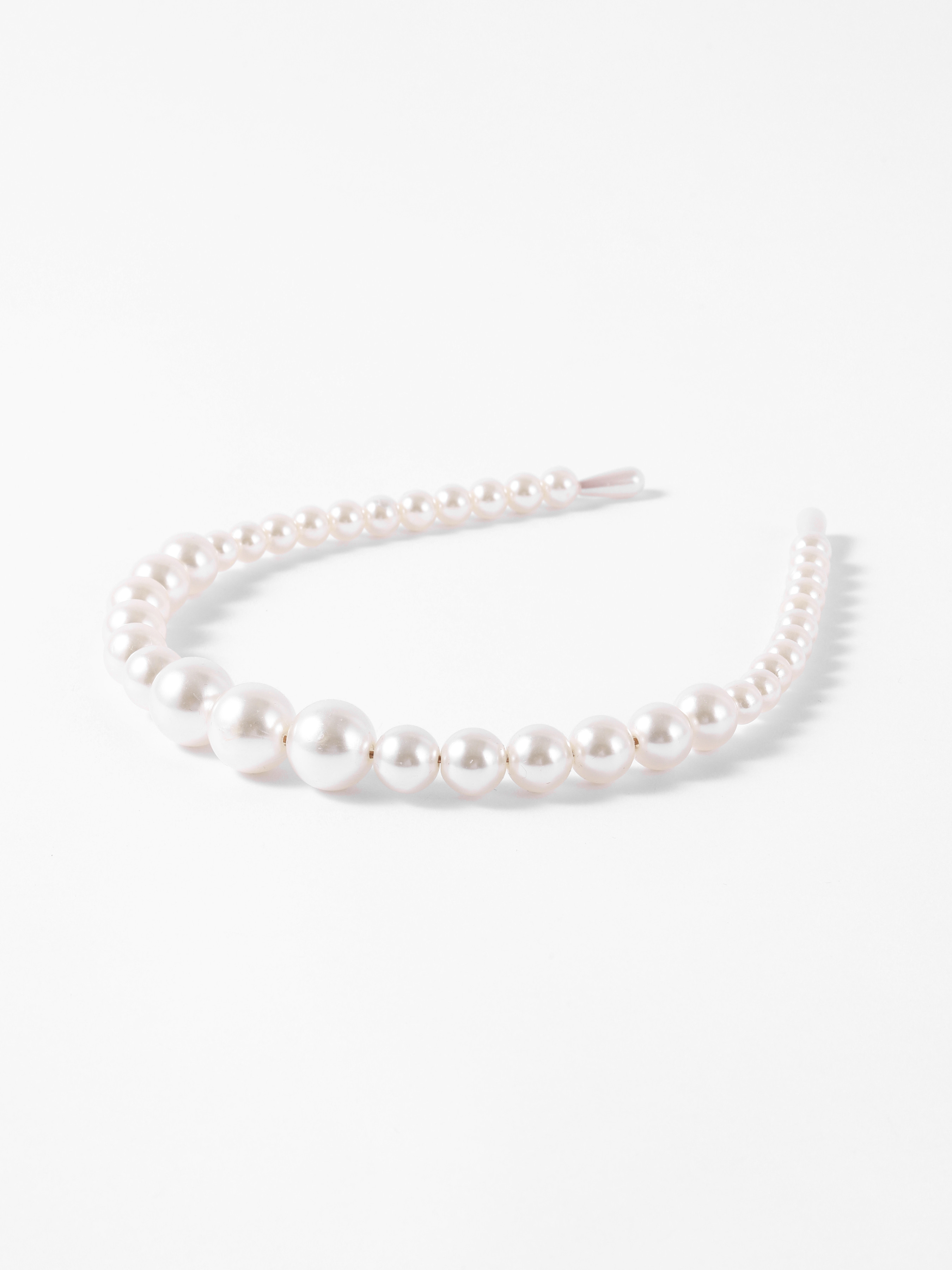 FAUX PEARL BEADED HEADBAND | Cider