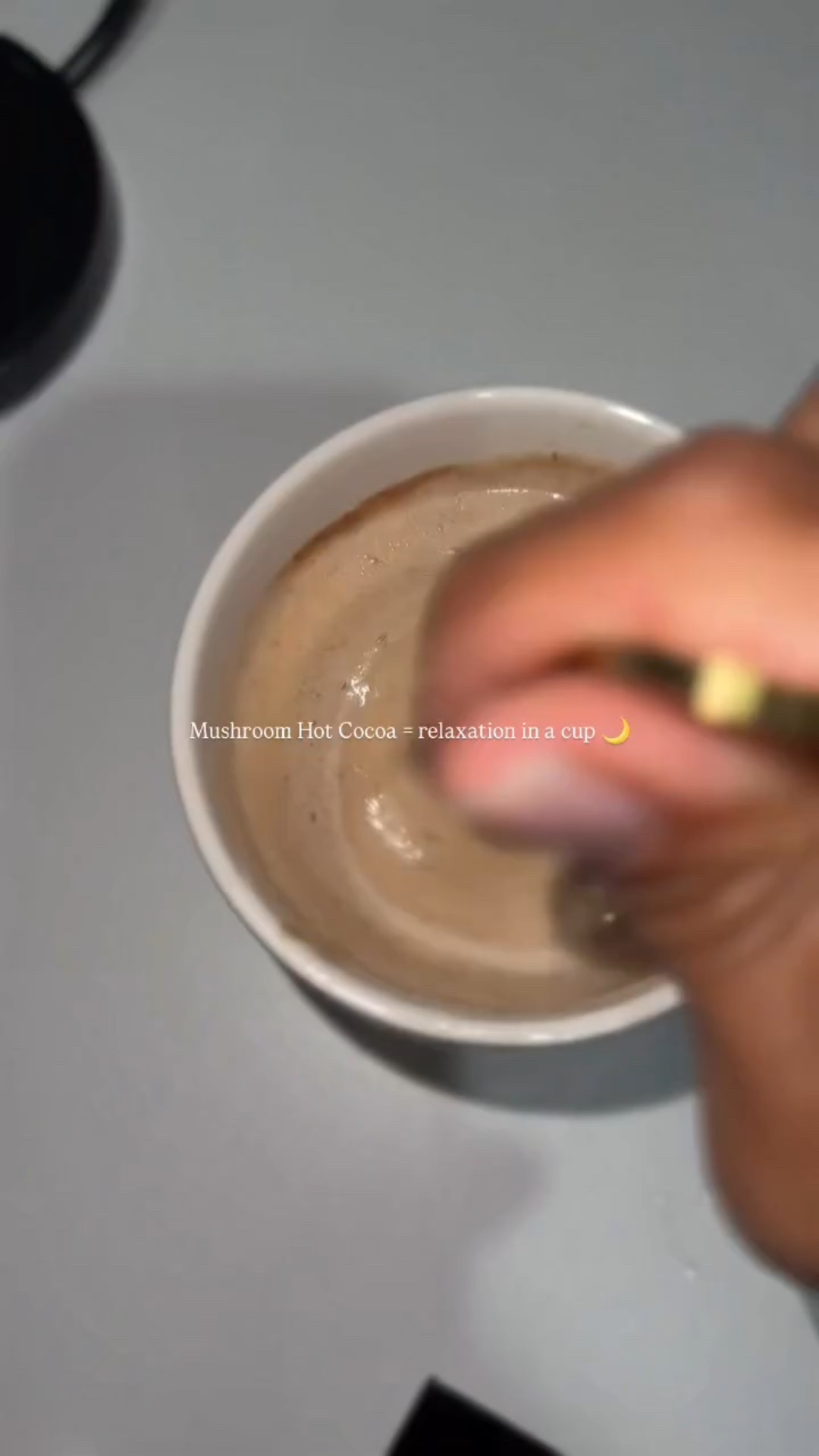 I love eding my nights with a cozy cup of @ryzesuperfoods Mushroom Hot Cocoa 🍫✨

Not only does it taste amazing, but it’s packed with adaptogenic mushrooms to help me relax, unwind, and get the restful sleep I need. 🌙💤

The perfect nighttime ritual that feels indulgent and good for me. 💛

#ryze #ryzepartner #howiryze #hotcocoa #mushroomcocoa”