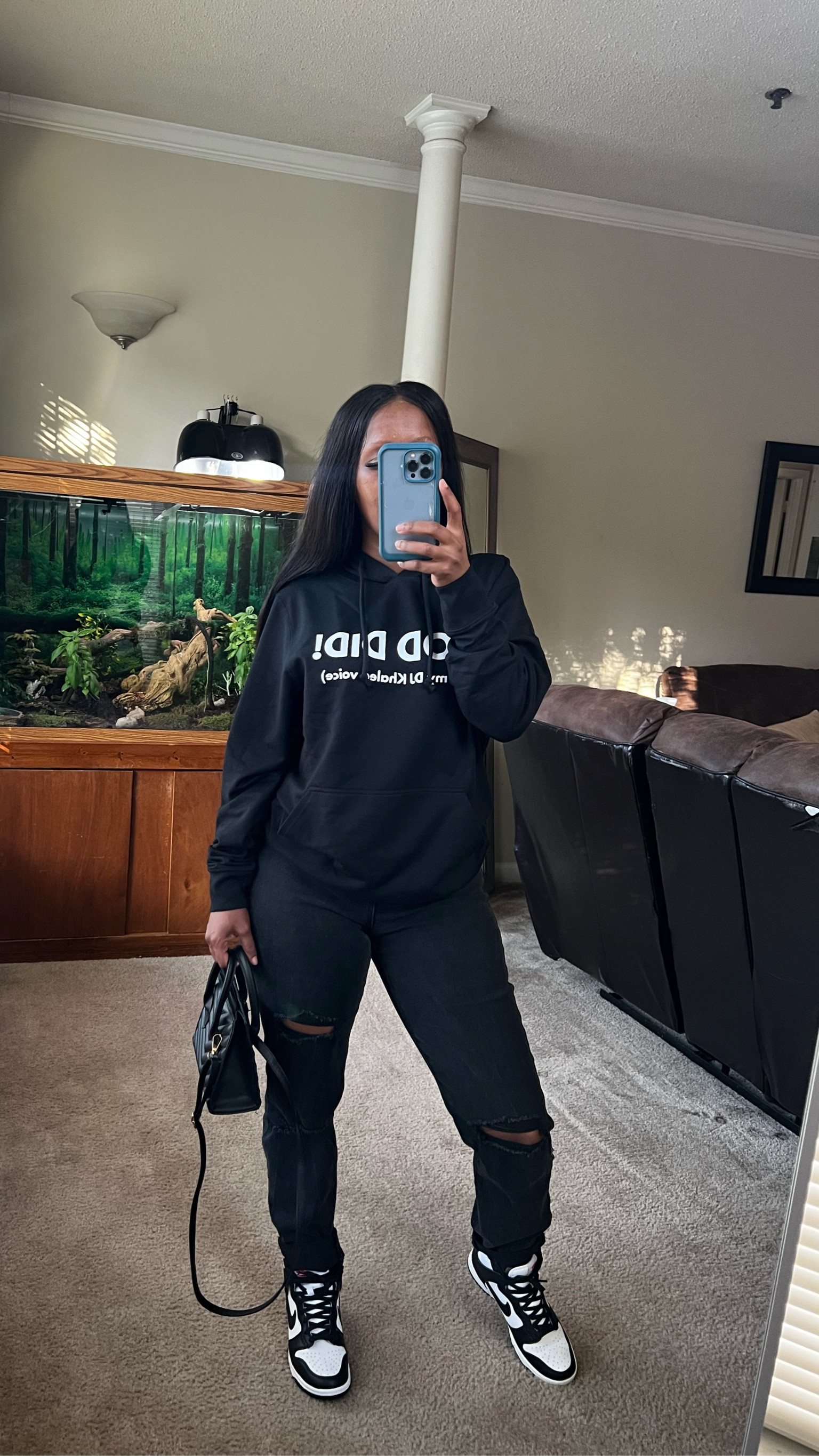 Hoodie outfit idea! Black outfit

#LTKstyletip #LTKSeasonal #LTKshoecrush