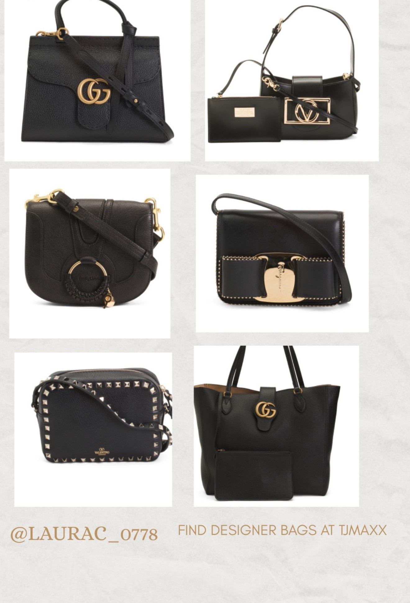 Tjmaxx 
Designer bags 
