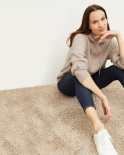 Freya Hoodie - Cashmere/Wool :: Oatmeal Melange | MM LaFleur