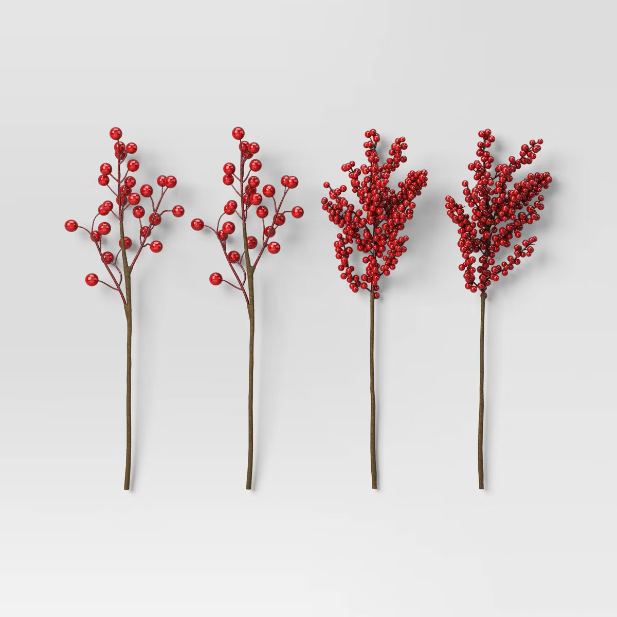 4pc Christmas Pick Set Red Berries - Wondershop™ | Target