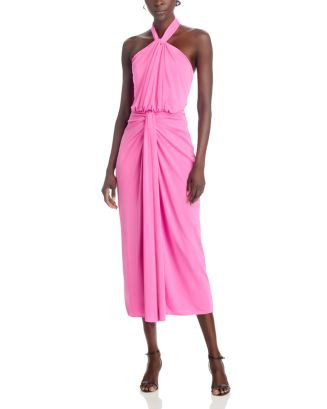 Kaily Twist Halter Midi Dress | Bloomingdale's (US)