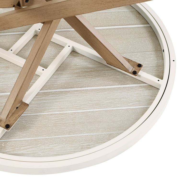 Better Homes & Gardens Paige 37" Round Outdoor Tile-Top Coffee Table, White - Walmart.com | Walmart (US)