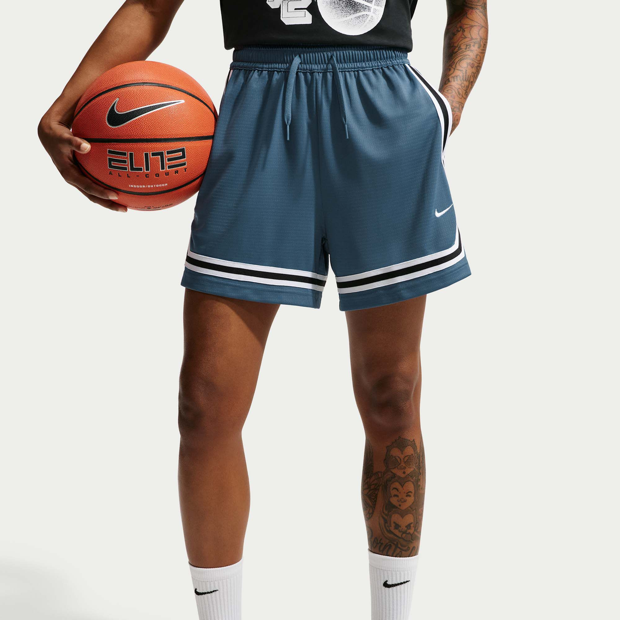 Nike Women's Crossover Dri-FIT 5" Basketball Shorts, XS, New Slate/Black/White | DICK'S Sporting Goods