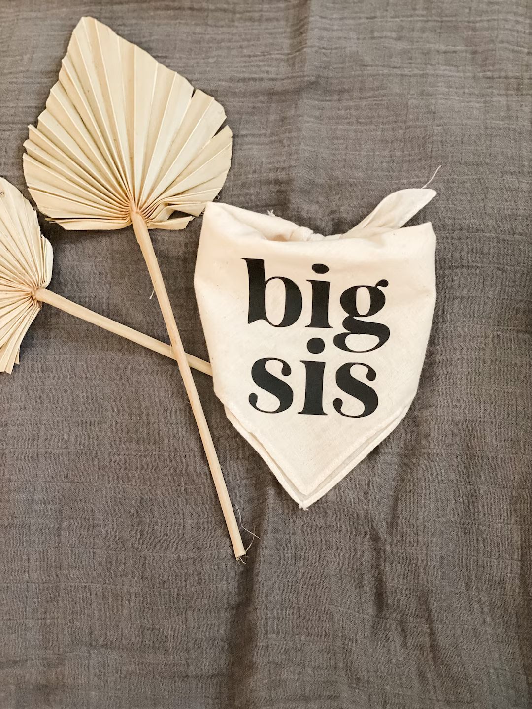 Big Sis or Big Bro Dog Bandana (For baby announcement, birth announcement, maternity photoshoot) | Etsy (US)