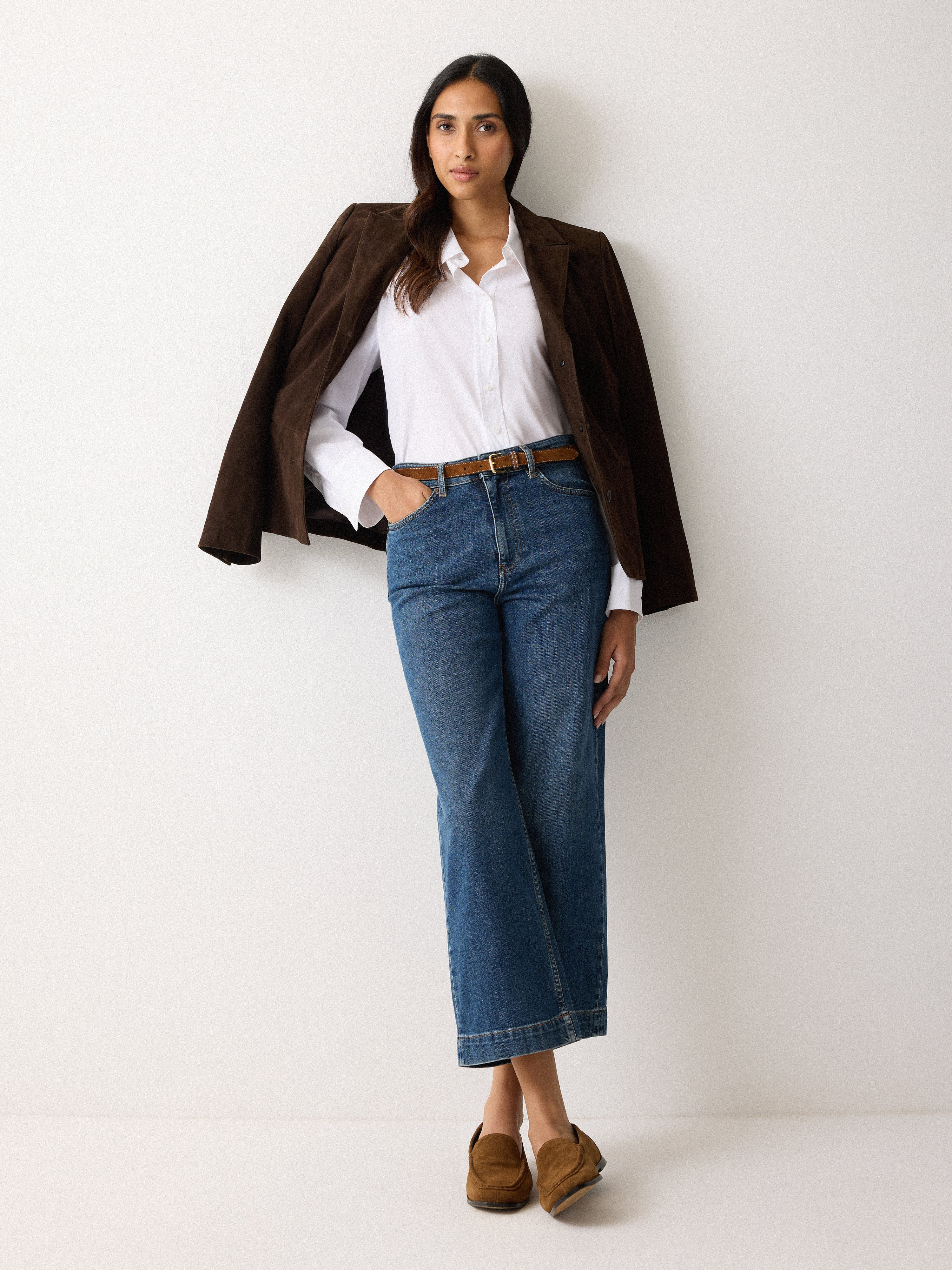 Cotton Poplin Shirt | White | Jigsaw (UK)