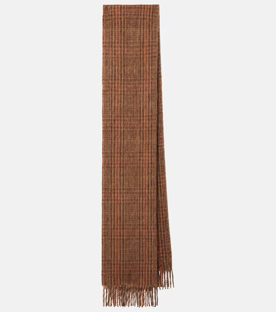 Loro Piana Checked silk and alpaca-blend scarf | Mytheresa (INTL)