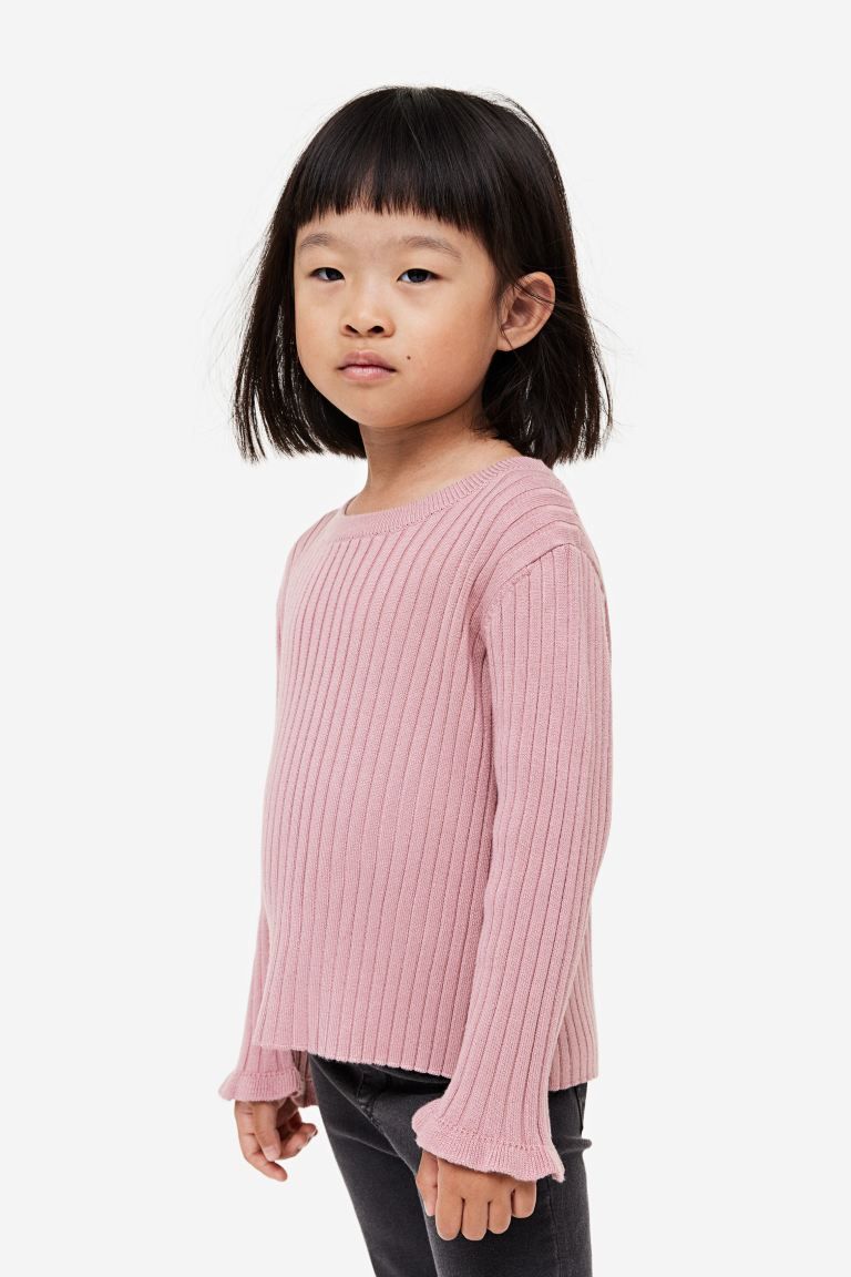 Rib-knit Sweater - Pink - Kids | H&M US | H&M (US + CA)