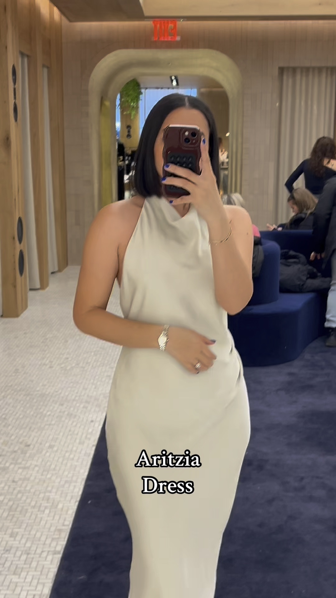 Aritzia Dress #aritzia #weddingseason #satindress #aritziastyle 