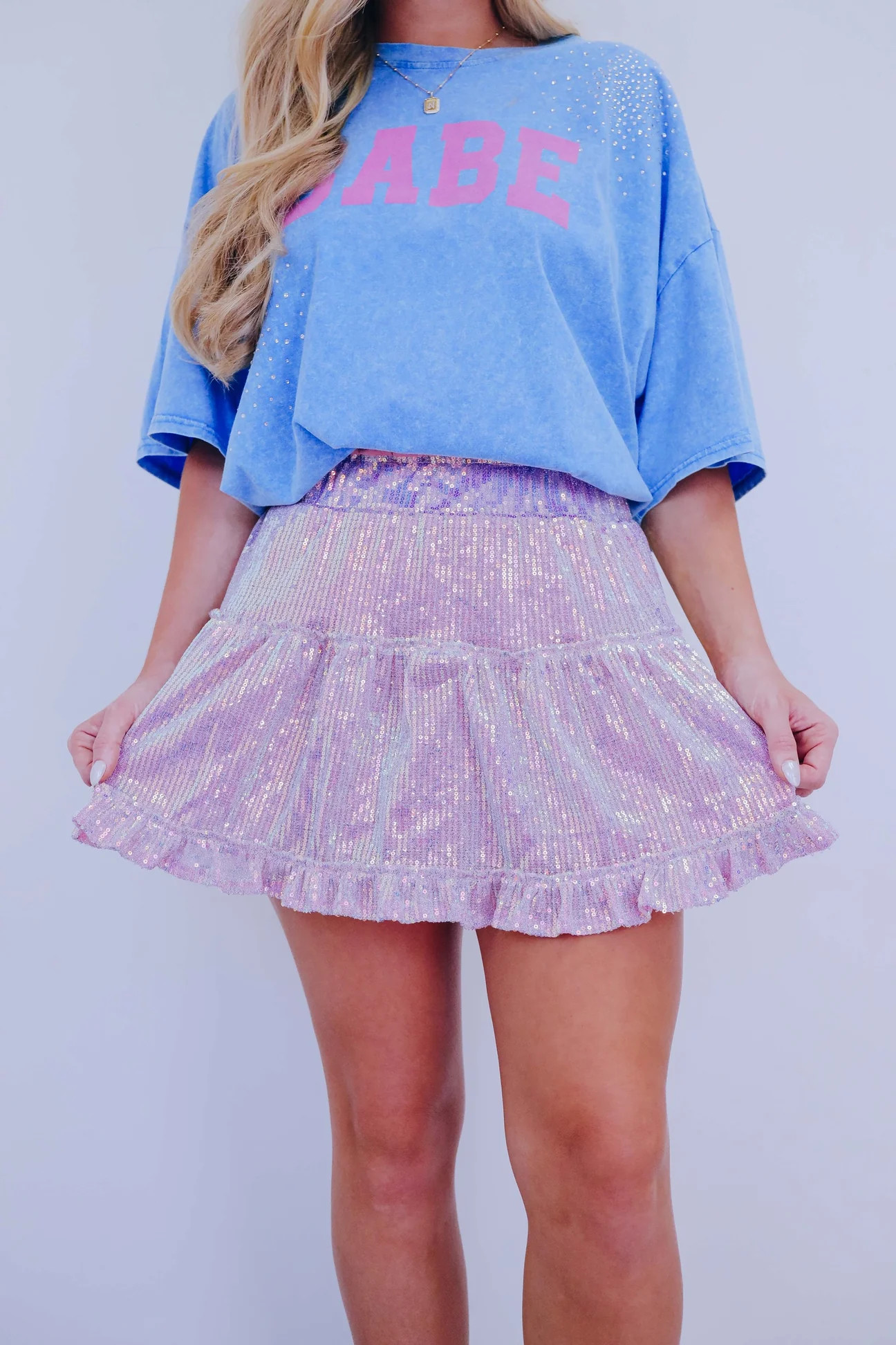 Millie Ruffled Sequin Mini Skirt - 2 Colors | Whiskey Darling Boutique