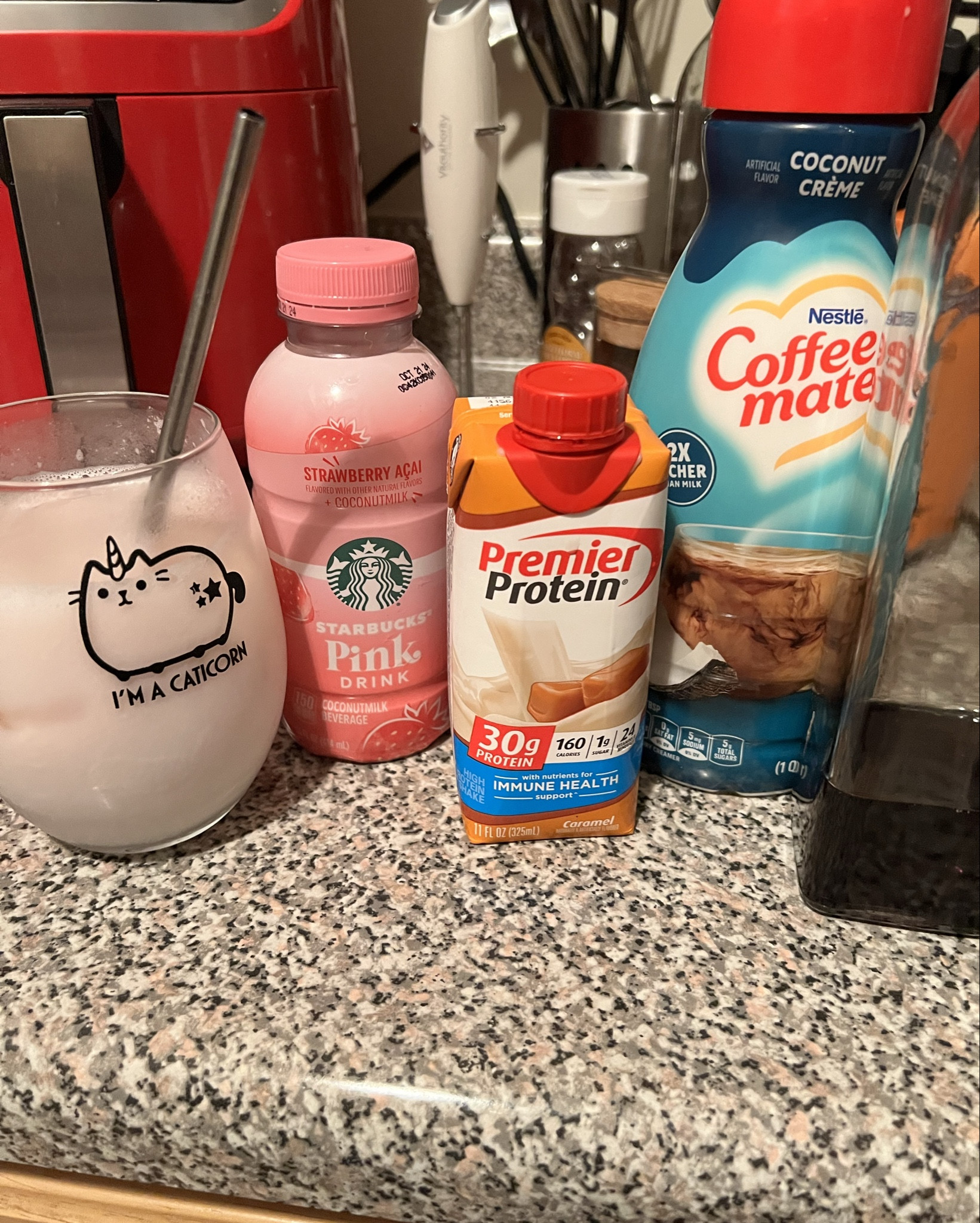 Sneaky Protein Pink Drink 💕💗🌸 to start my day 

I added a splash of lavender syrup 

#LTKFitness #LTKActive #LTKPlusSize