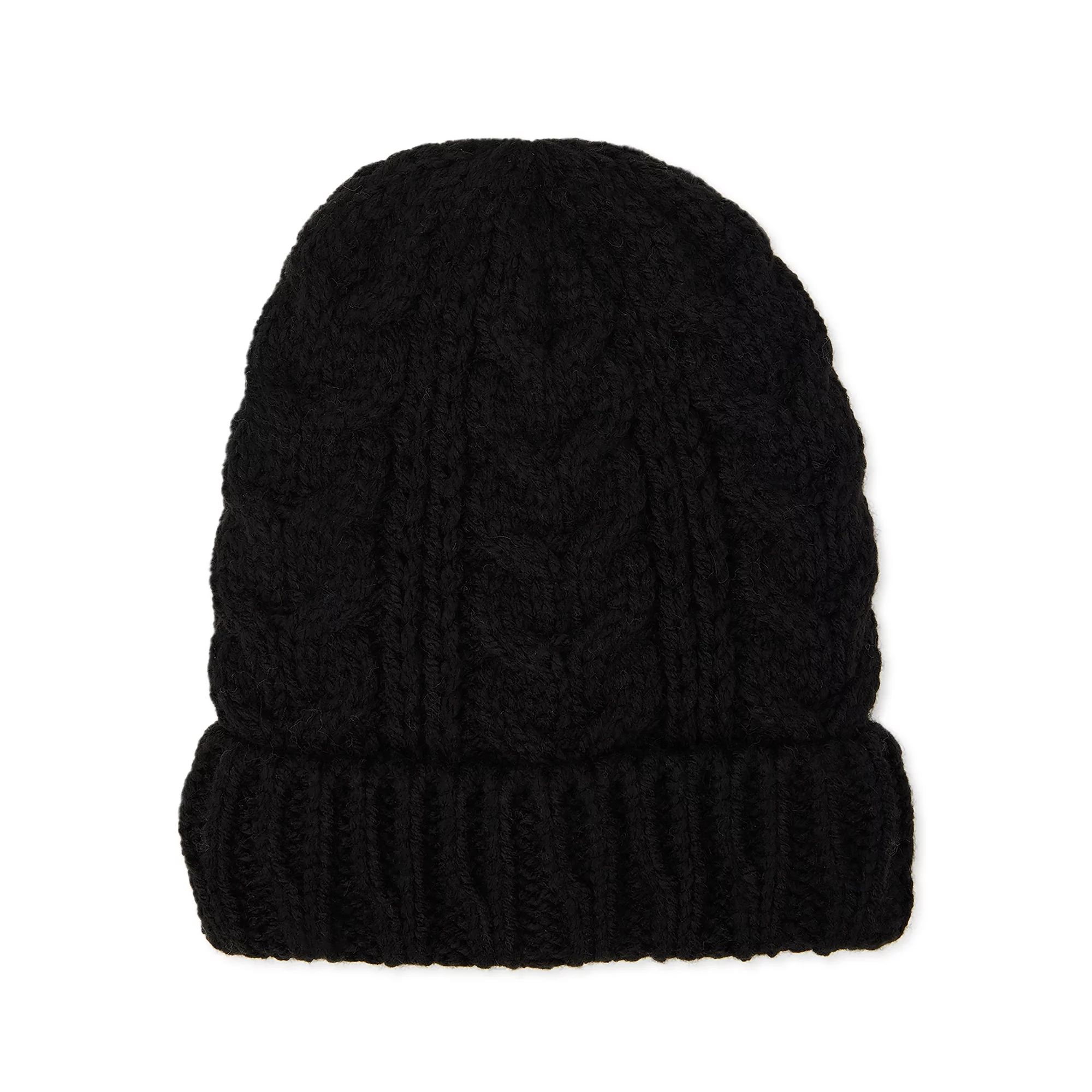 Time and Tru Women’s Cable Knit Beanie Hat | Walmart (US)