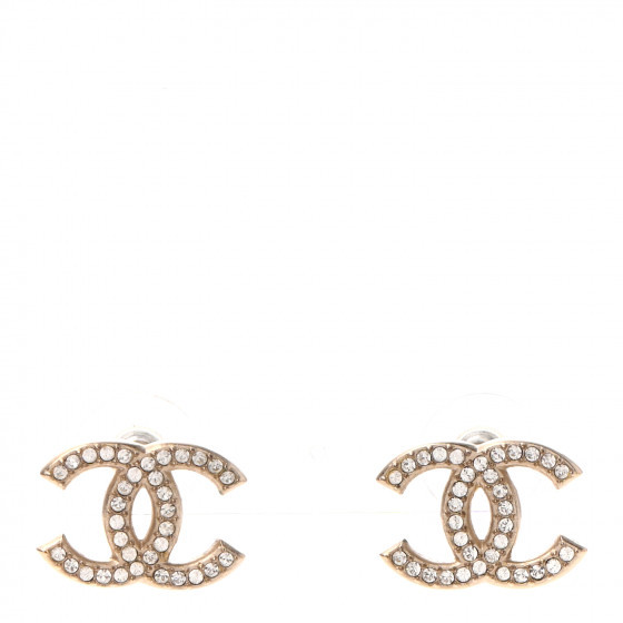 CHANEL

Crystal CC Earrings Light Gold | Fashionphile