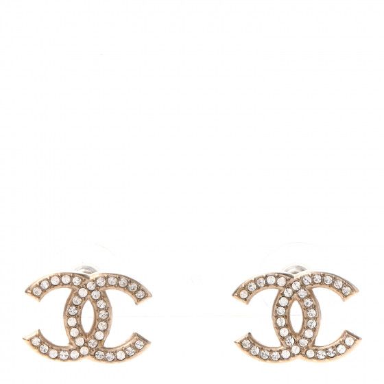 CHANEL

Crystal CC Earrings Light Gold | Fashionphile