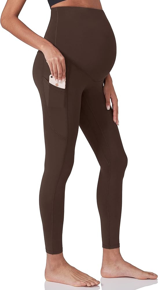 ENERFUL Women's Maternity Workout Leggings Over The Belly Pregnancy Active Wear Athletic Soft Yog... | Amazon (US)