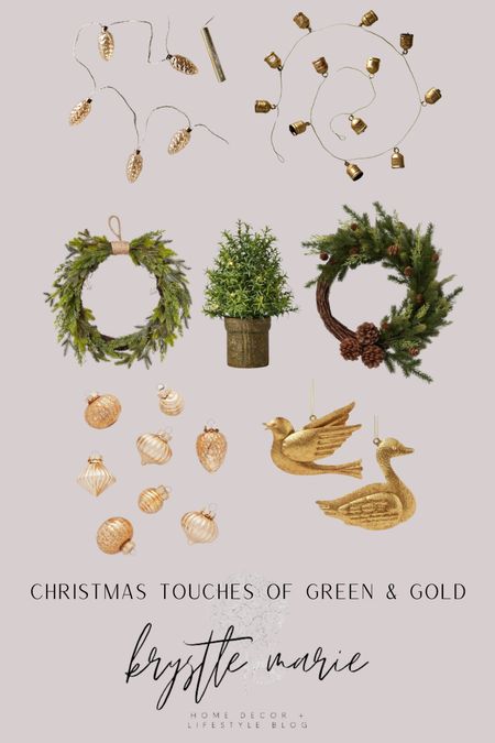 Christmas touches of green & gold— two of my favorites! 🌲

#LTKSeasonal #LTKhome #LTKHoliday