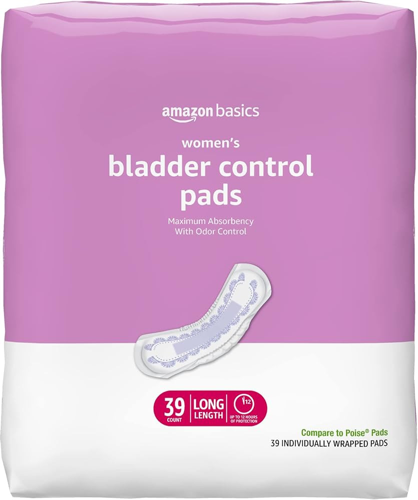 Amazon Basics Incontinence Pads for Women Long, Bladder Control, Postpartum, Maximum Absorbency, ... | Amazon (US)