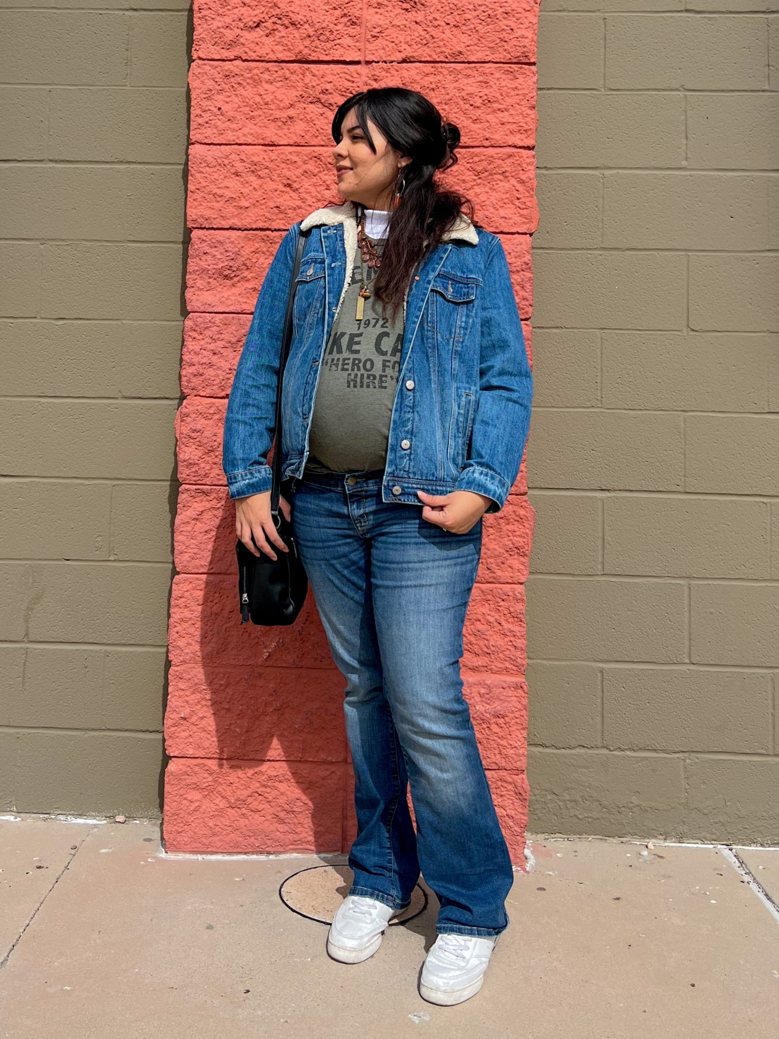 Out at the movies to see the new Antman! Simple outfit of the day! Such a cold day outside but feeling warm in this Sherpa jacket from Old Navy. 

#LTKbump #LTKunder100 #LTKFind