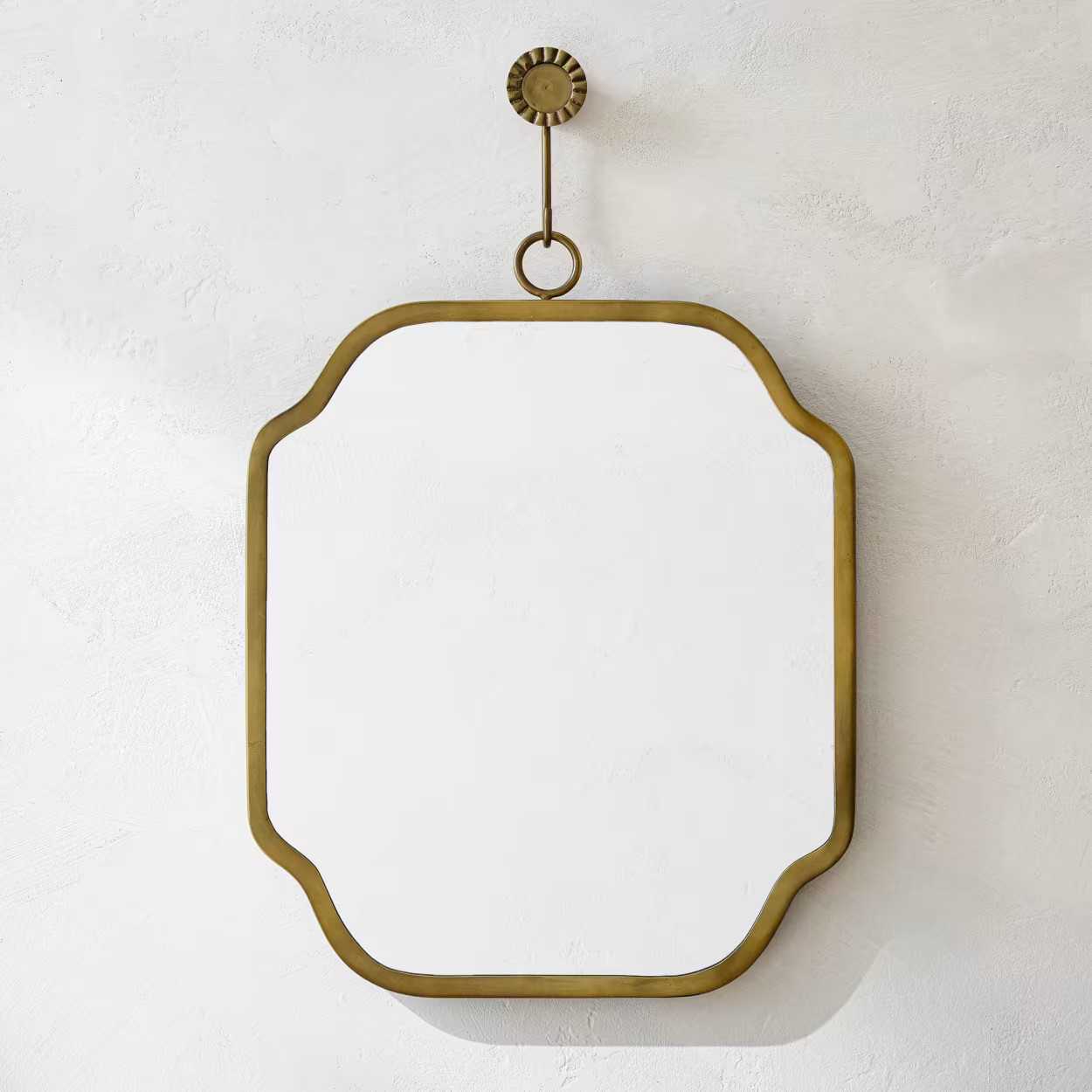 Justine Brass Hanging Mirror | Magnolia
