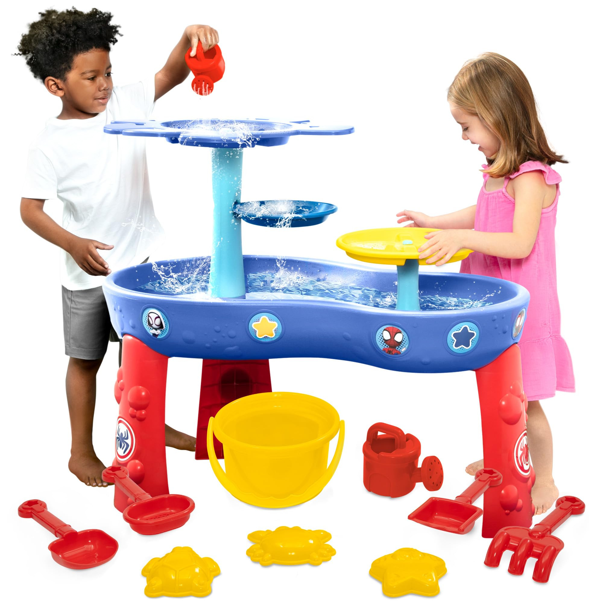 Spidey and His Amazing Friends Water Table by Delta Children| 3-Tier Water Play Table with 9-Piec... | Amazon (US)