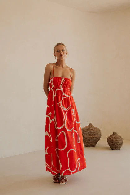 Catie Dress - Evoke Red | Sabo Skirt US