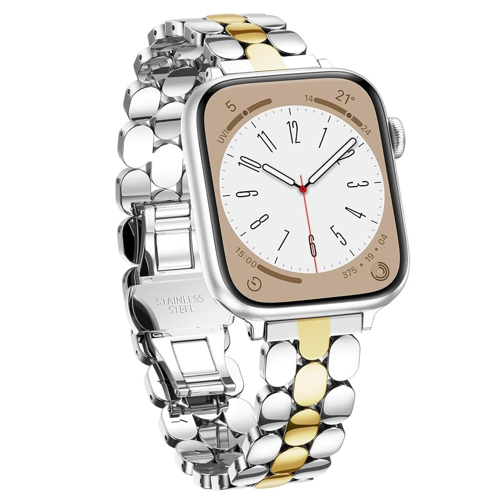 Compatible with Metal Apple Watch Bands for Women 38mm 40mm 41mm 42mm 44mm 45mm 46mm 49mm, Stainl... | Amazon (US)