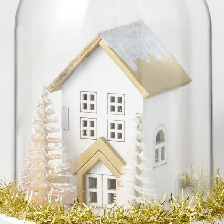Cloche with Mini House Scene Christmas Tree Ornament - Wondershop™ | Target