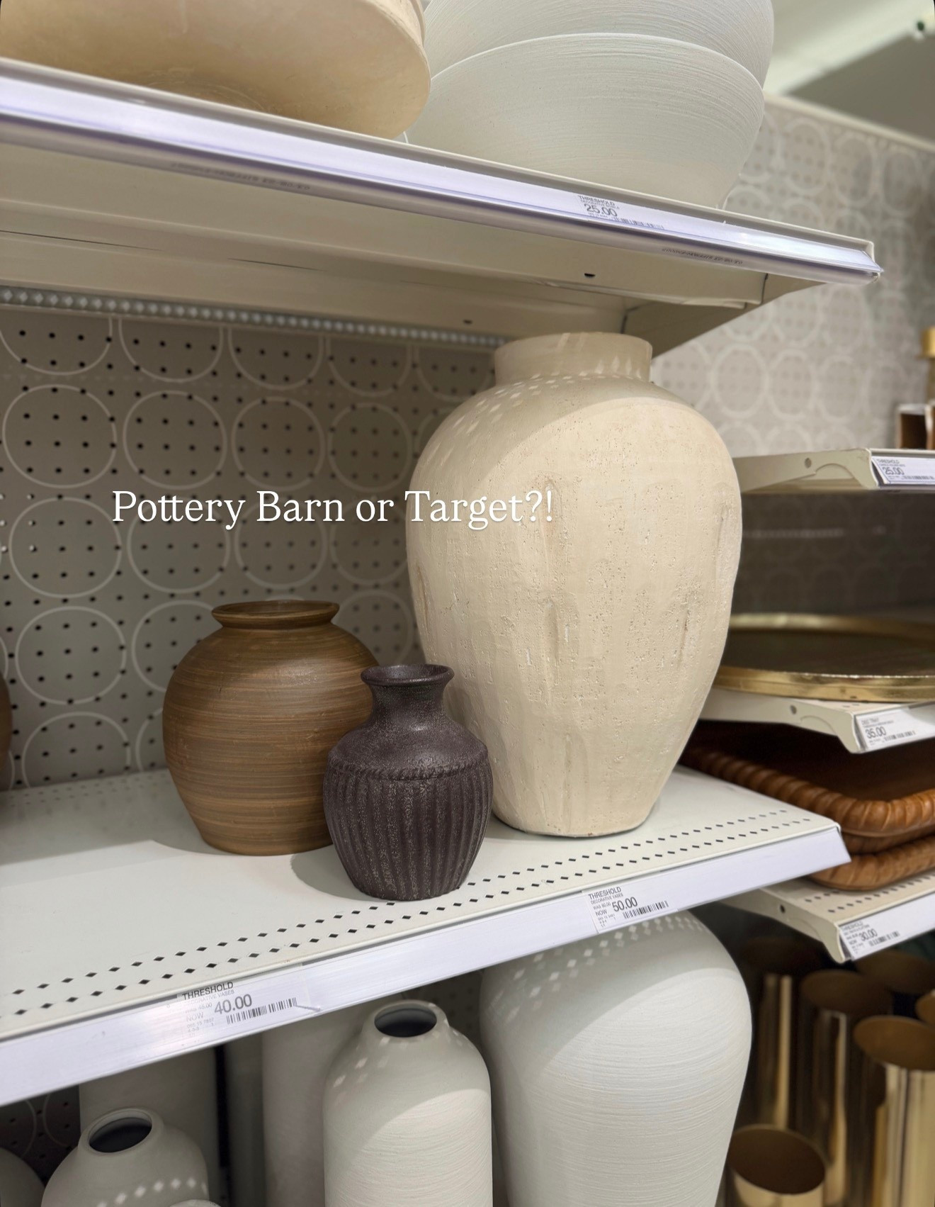 Pottery Barn or Target? Obsessed with these vases! The cream is huge!

#LTKFindsUnder50 #LTKHome