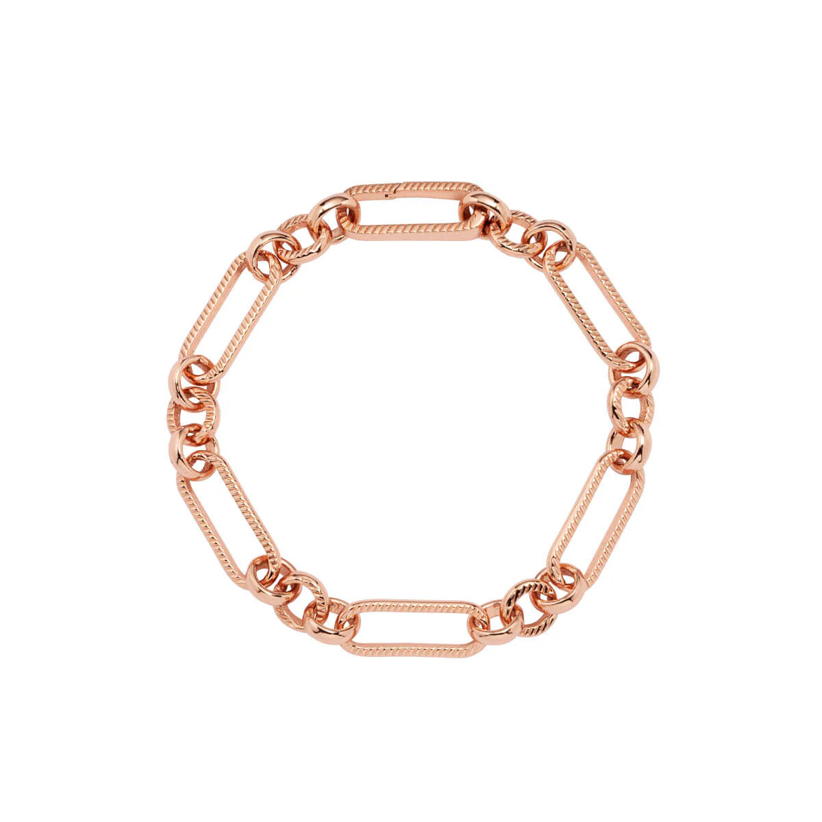 Figaro Chain Bracelet (Rose Gold) | Abbott Lyon