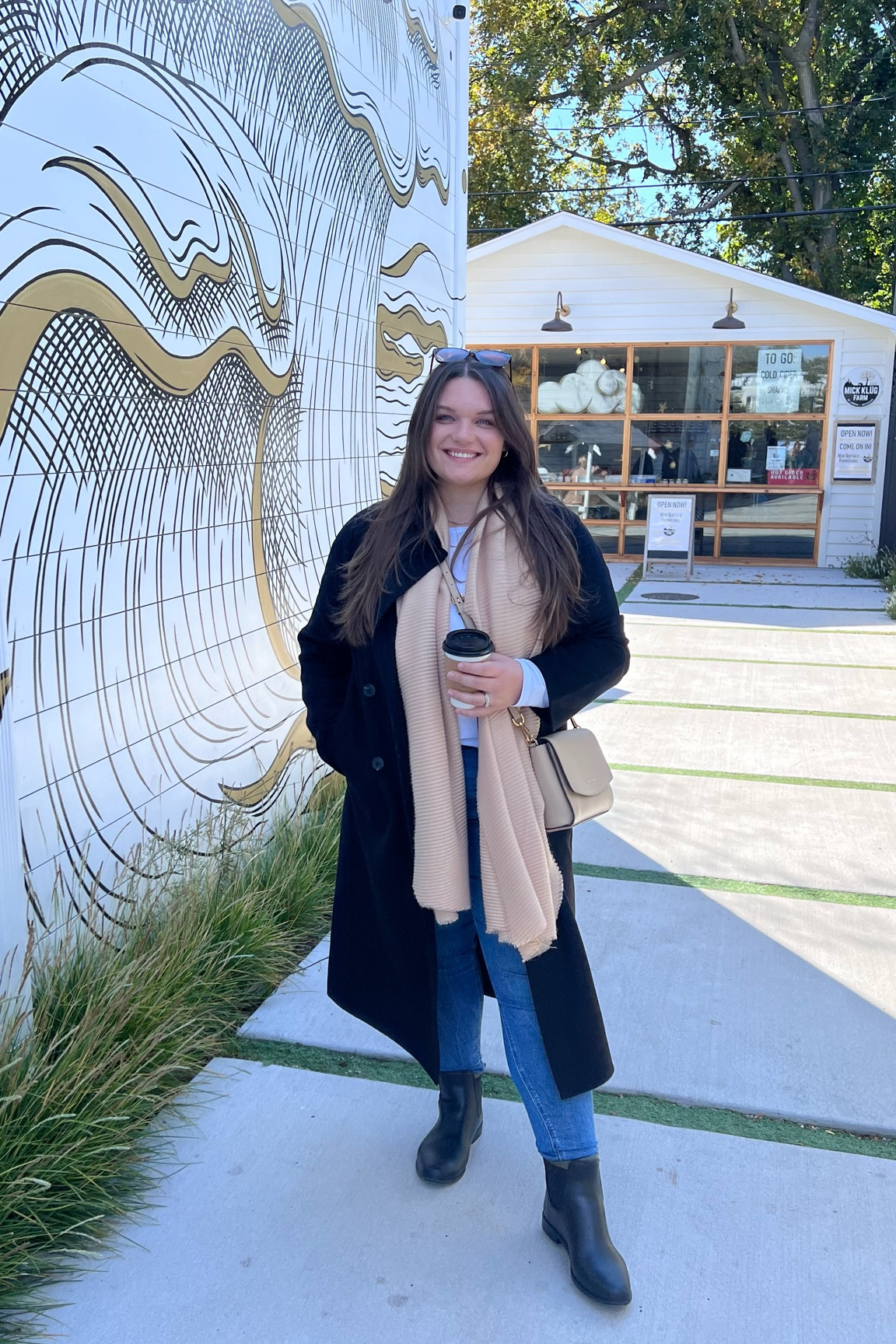 One of my favorite fall outfits this season ft my double breasted coat and a cup of coffee 😘

#LTKSeasonal #LTKstyletip #LTKcurves