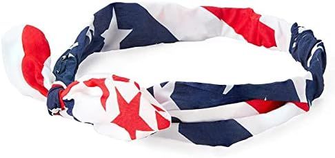 12 Pack American Flag USA Bandana Headbands for Women, Sports, Patriotic Accessories, Red, White ... | Amazon (US)