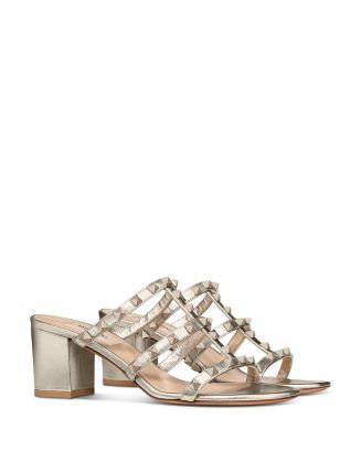 Valentino Garavani Women's Rockstud Block Heel Slide Sandals  | Bloomingdale's Shoes | Bloomingdale's (US)