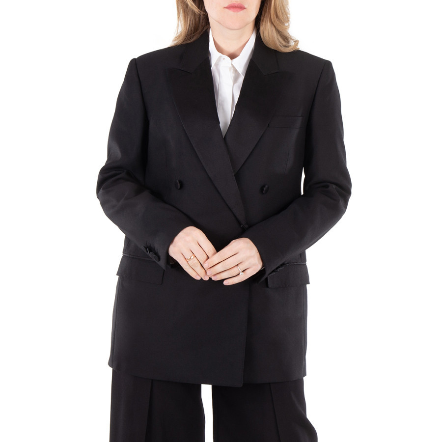 Burberry Ladies Black Double Breasted Blazer | Jomashop.com & JomaDeals.com